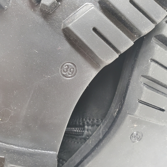 - New Miz Mooz Laight Black Combat Boots - Picture 7 of 8